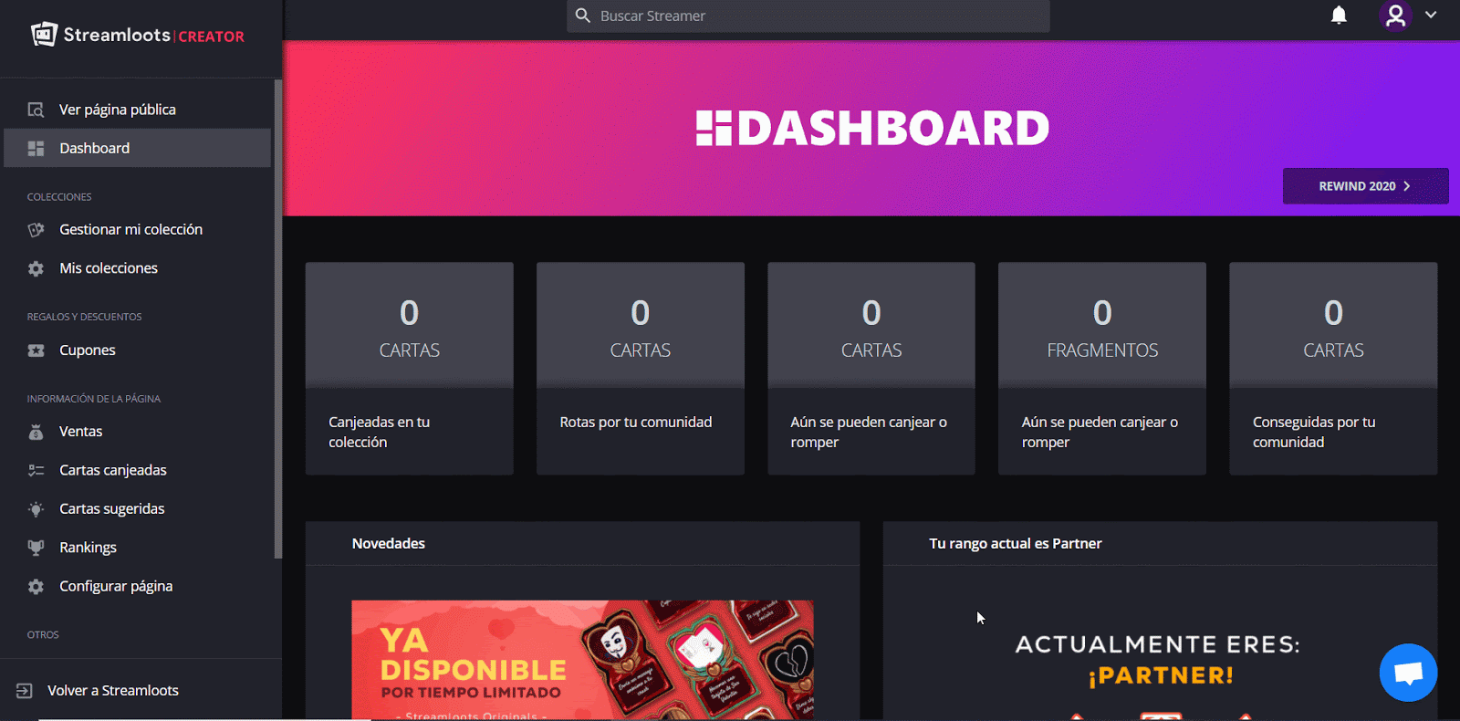 Grabación: cómo activar el modo construcción y elegir las cartas construibles como streamer