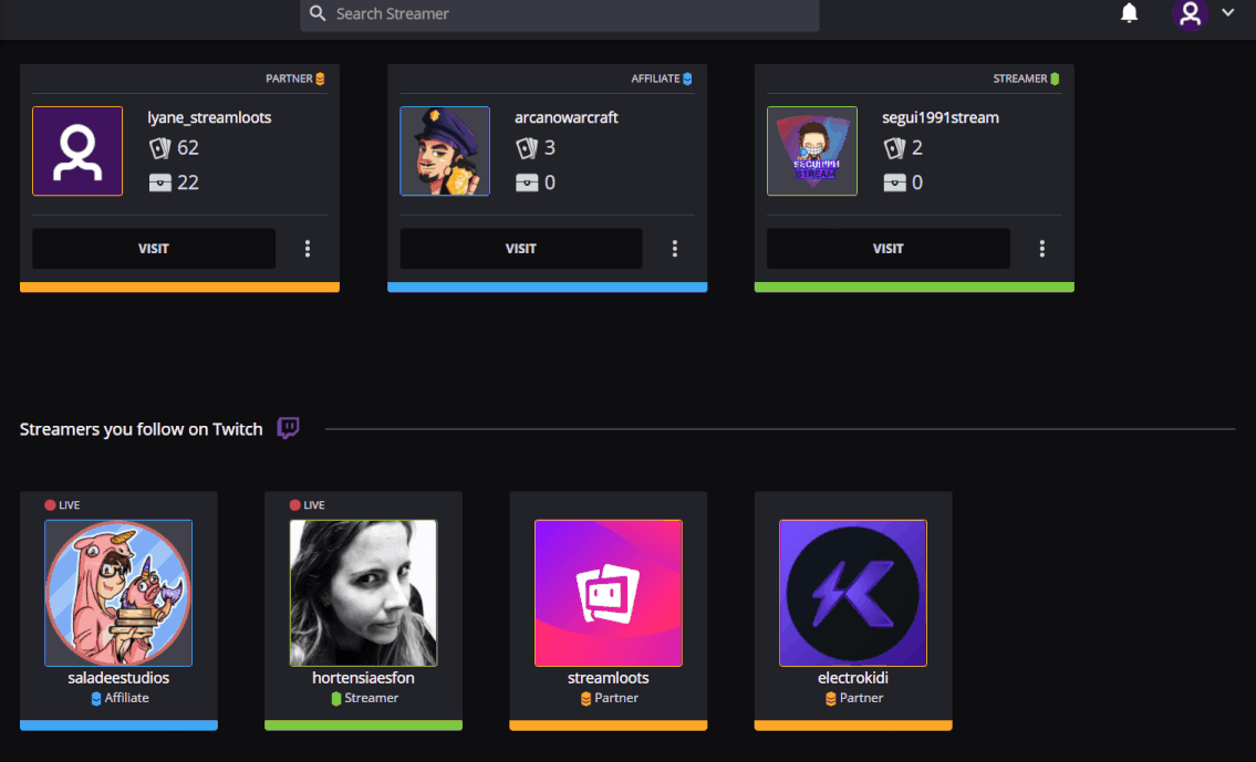 Grabación: cómo abrir el modo construcción desde la colección de un streamer como viewer